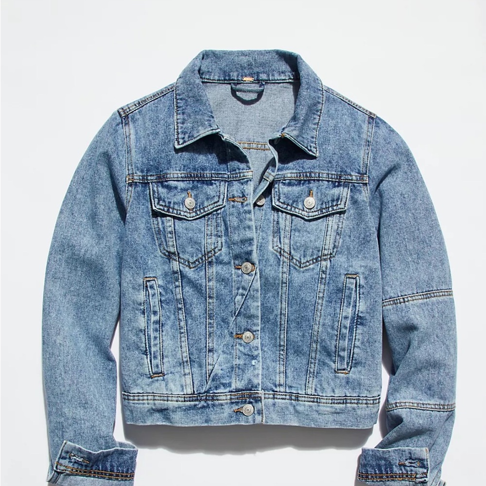 Free People Light Blue Denim Jacket